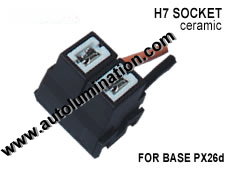 H7 PX26d Headlight Ceramic Socket Pigtail Connector Harness Wiring