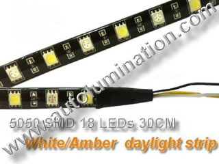 LED Strip Switchback White Amber Turn Signal Daylight