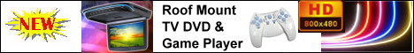 TV - DVD - GAME Player ROOF MOUNT Full Color 10.2in HD LCD